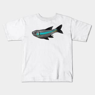 Fish - Tetras - Green Tetra Kids T-Shirt